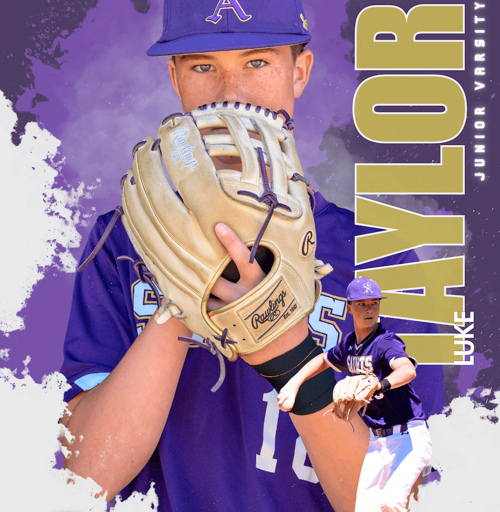 baseball player holding his glove over his face media day portrait