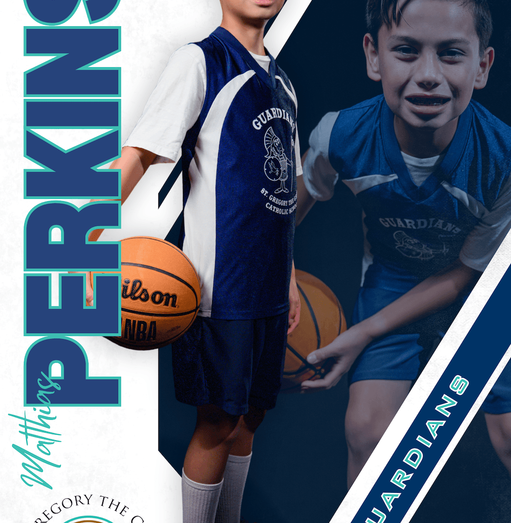 basket ball player posing for a media day photo