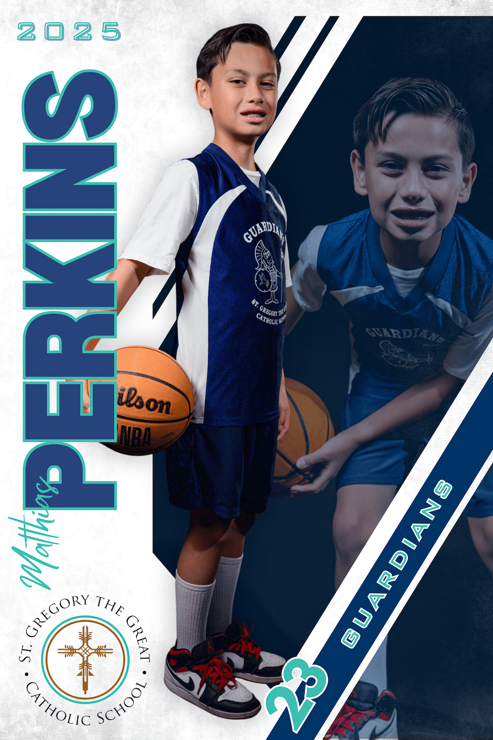 basket ball player posing for a media day photo